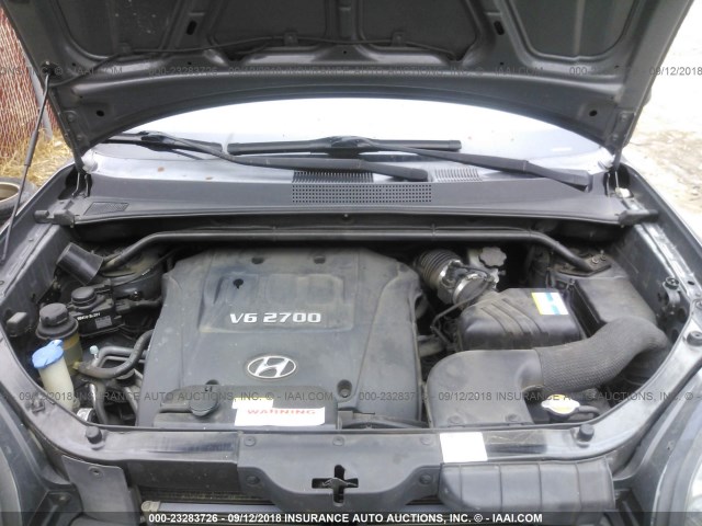 KM8JN12D37U557611 - 2007 HYUNDAI TUCSON SE/LIMITED GRAY photo 10