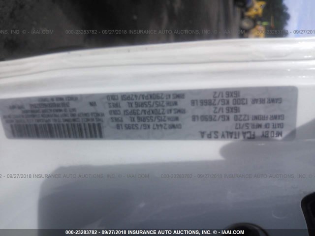 ZFBERFBBXH6G52846 - 2017 RAM PROMASTER CITY SLT 白色 照片 9