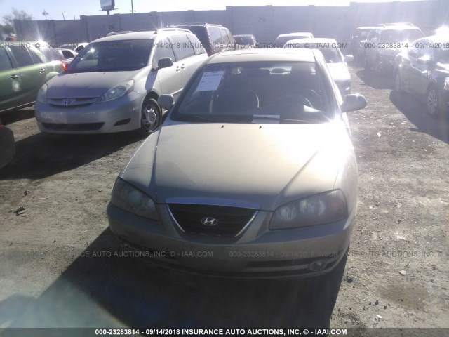 KMHDN46D16U293716 - 2006 HYUNDAI ELANTRA GLS/GT/LIMITED TAN photo 6