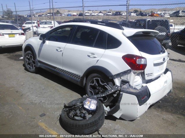 JF2GPAKC5D2863007 - 2013 SUBARU XV CROSSTREK 2.0 LIMITED WHITE photo 3