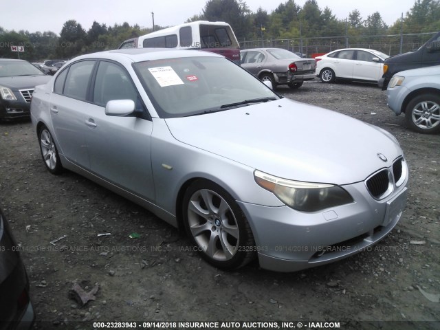 WBANB33505CN64517 - 2005 BMW 545 I SILVER photo 1