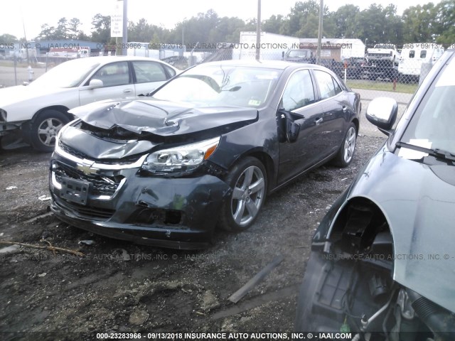 1G11G5SX1FF127877 - 2015 CHEVROLET MALIBU LTZ ნაცრისფერი ფოტო 2