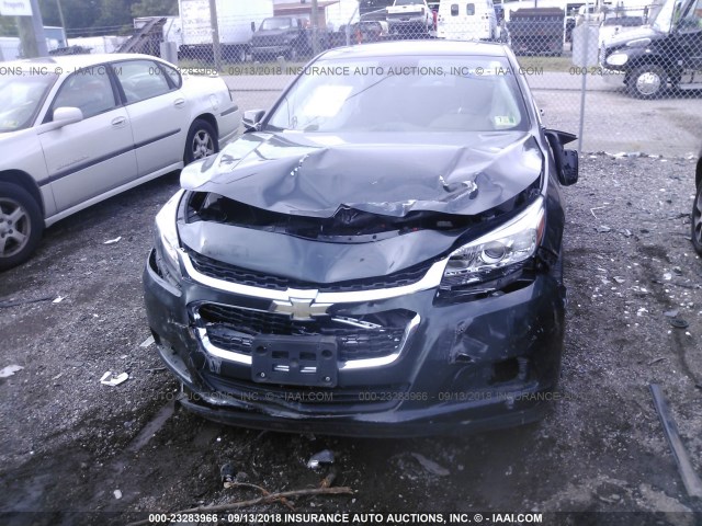 1G11G5SX1FF127877 - 2015 CHEVROLET MALIBU LTZ ნაცრისფერი ფოტო 6