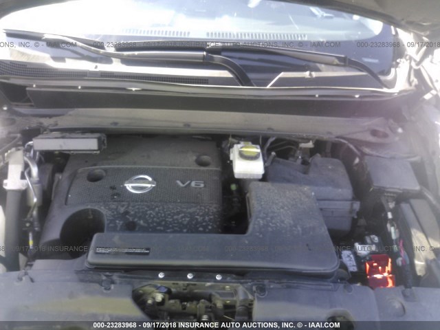 5N1AR2MM0FC611572 - 2015 NISSAN PATHFINDER S/SV/SL/PLATINUM BLACK photo 10