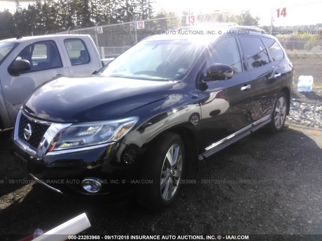 5N1AR2MM0FC611572 - 2015 NISSAN PATHFINDER S/SV/SL/PLATINUM BLACK photo 2