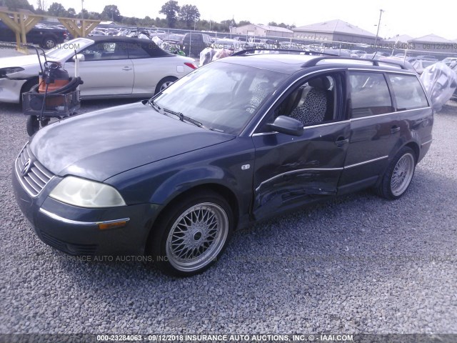 WVWWH63B63E376101 - 2003 VOLKSWAGEN PASSAT GLX GRAY photo 2