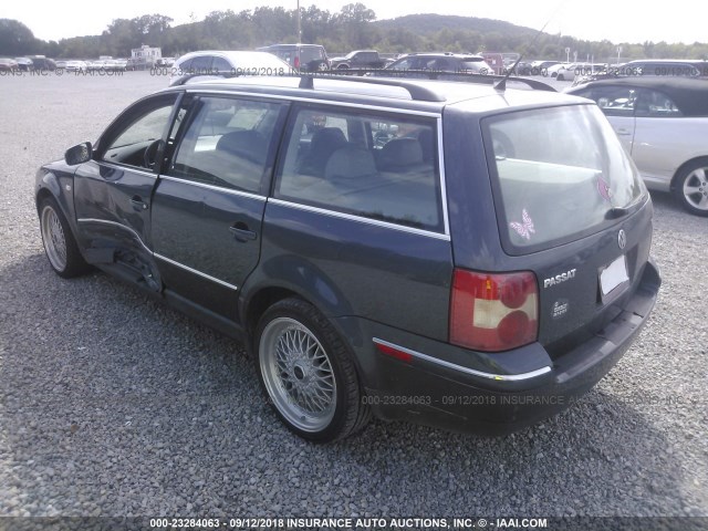 WVWWH63B63E376101 - 2003 VOLKSWAGEN PASSAT GLX GRAY photo 3