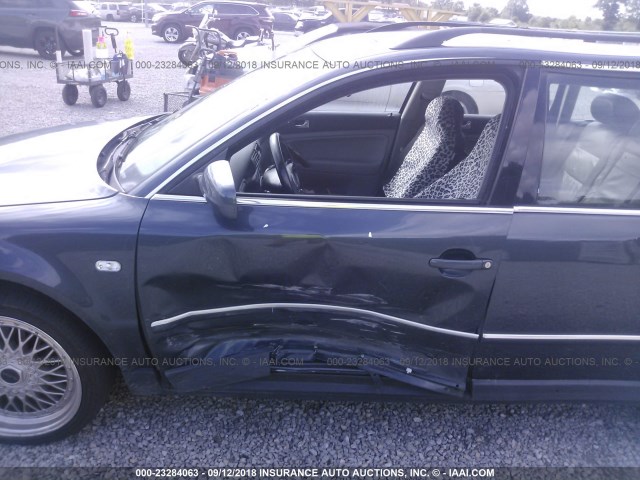 WVWWH63B63E376101 - 2003 VOLKSWAGEN PASSAT GLX GRAY photo 6