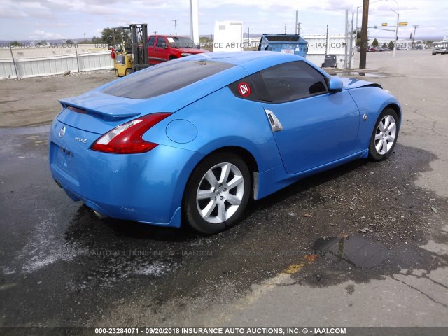 JN1AZ4EH4BM551319 - 2011 NISSAN 370Z TOURING/NISMO BLUE photo 4