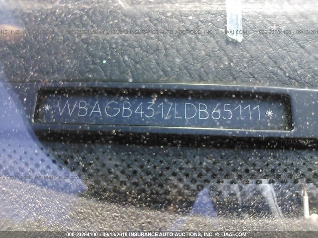 WBAGB4317LDB65111 - 1990 BMW 735 I AUTOMATIC SILVER photo 9