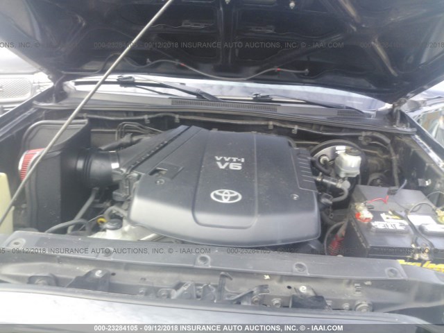 3TMJU62N39M087133 - 2009 TOYOTA TACOMA DOUBLE CAB PRERUNNER BLACK photo 10