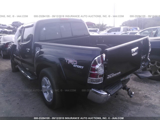 3TMJU62N39M087133 - 2009 TOYOTA TACOMA DOUBLE CAB PRERUNNER BLACK photo 3
