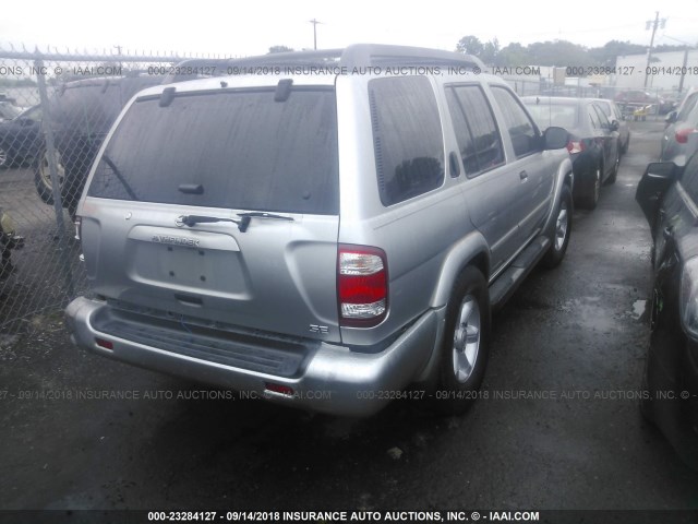 JN8DR09Y03W823825 - 2003 NISSAN PATHFINDER LE/SE SILVER photo 4