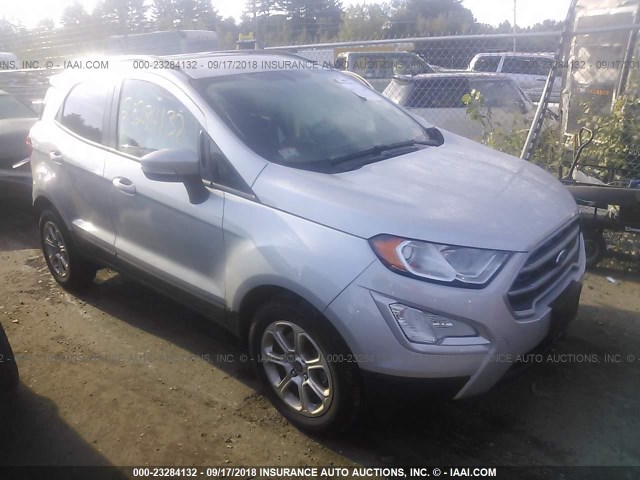 MAJ3P1TE7JC170092 - 2018 FORD ECOSPORT SE SILVER photo 1