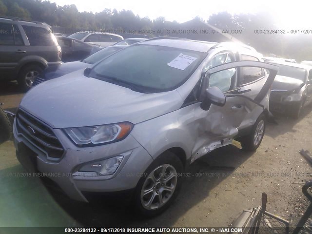 MAJ3P1TE7JC170092 - 2018 FORD ECOSPORT SE SILVER photo 6