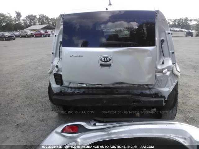 KNDJT2A61D7571715 - 2013 KIA SOUL +/!/SPORT SILVER photo 6