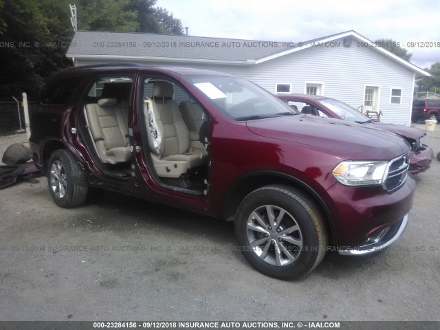 1C4RDJDG3FC133173 - 2015 DODGE DURANGO LIMITED MAROON photo 1