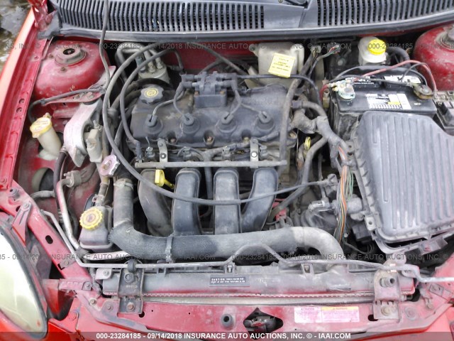 1B3ES26C44D506072 - 2004 DODGE NEON SE RED photo 10