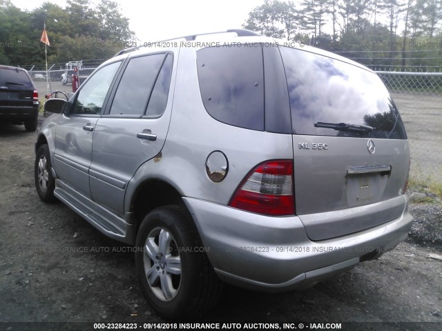 4JGAB57E35A543160 - 2005 MERCEDES-BENZ ML 350 GRAY photo 3