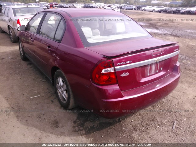1G1ZT54895F203865 - 2005 CHEVROLET MALIBU LS 栗色 照片 3