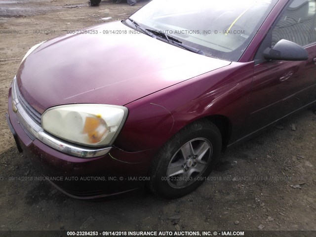 1G1ZT54895F203865 - 2005 CHEVROLET MALIBU LS 栗色 照片 6