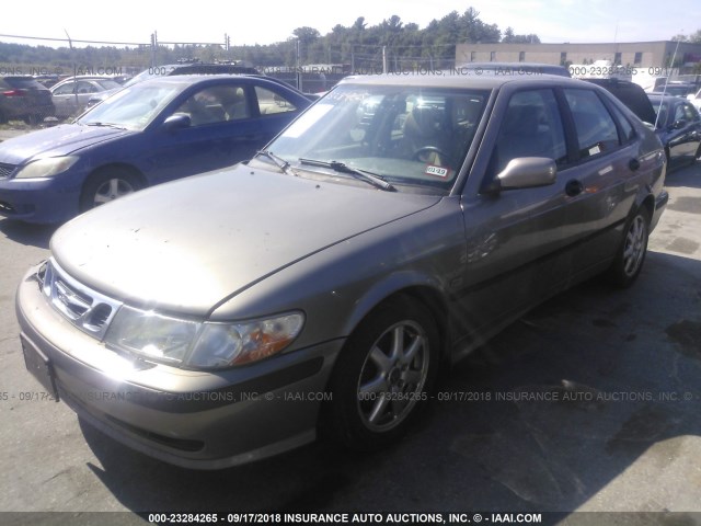 YS3DF55K122004615 - 2002 SAAB 9-3 SE TAN photo 2