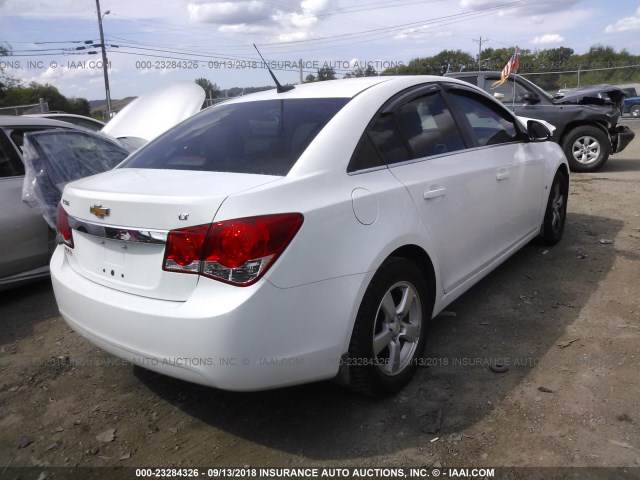 1G1PF5S90B7281936 - 2011 CHEVROLET CRUZE LT WHITE photo 4