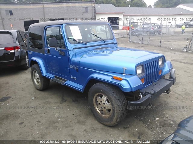 1J4FY49S3SP275414 - 1995 JEEP WRANGLER / YJ SAHARA BLUE photo 1