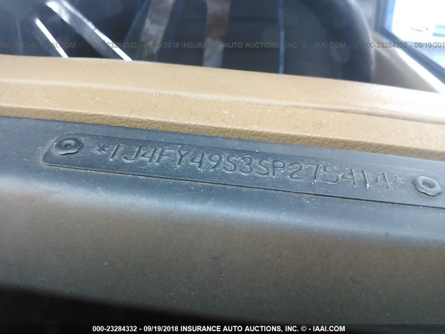 1J4FY49S3SP275414 - 1995 JEEP WRANGLER / YJ SAHARA BLUE photo 9