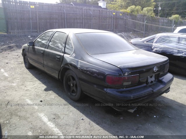 1G1BL52PXTR177168 - 1996 CHEVROLET CAPRICE / IMPALA CLASSIC/SS BLACK photo 3