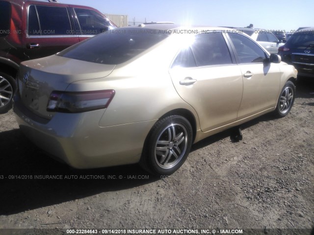4T1BF3EK6BU677175 - 2011 TOYOTA CAMRY SE/LE/XLE 金色 照片 4