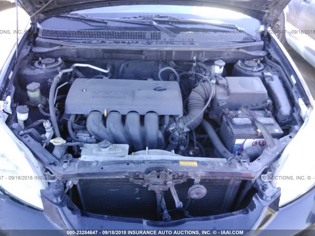 2T1KR32E94C263446 - 2004 TOYOTA COROLLA MATRIX XR BLACK photo 10