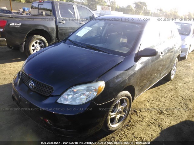 2T1KR32E94C263446 - 2004 TOYOTA COROLLA MATRIX XR BLACK photo 2
