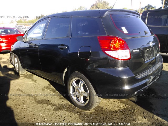 2T1KR32E94C263446 - 2004 TOYOTA COROLLA MATRIX XR BLACK photo 3