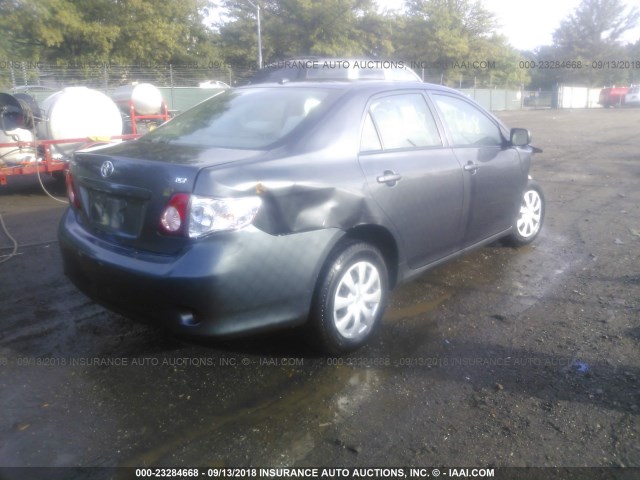 2T1BU40E49C179629 - 2009 TOYOTA COROLLA S/LE/XLE GRAY photo 4