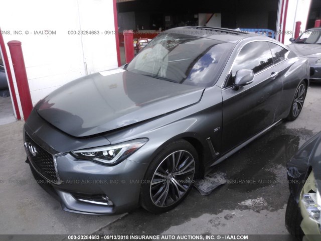 JN1EV7EK0HM362864 - 2017 INFINITI Q60 PREMIUM/SPORT GRAY photo 2