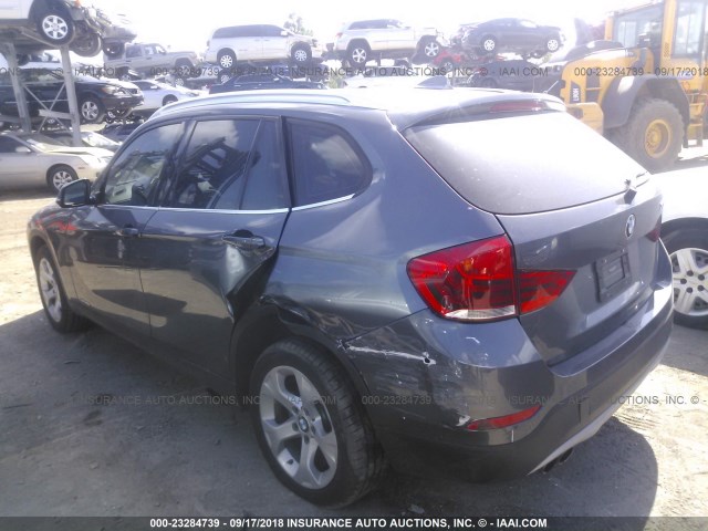 WBAVM1C56EVW54371 - 2014 BMW X1 SDRIVE28I GRAY photo 3