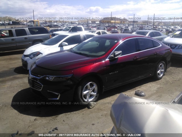 1G1ZB5ST7GF193754 - 2016 CHEVROLET MALIBU LS 栗色 照片 2