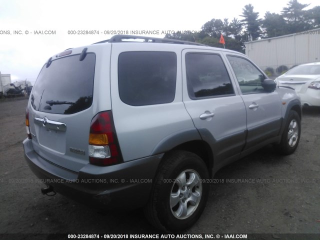 4F2YU081X1KM02277 - 2001 MAZDA TRIBUTE LX/ES SILVER photo 4