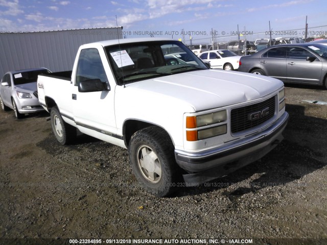 1GTEK14R5VZ519529 - 1997 GMC SIERRA K1500 WHITE photo 1