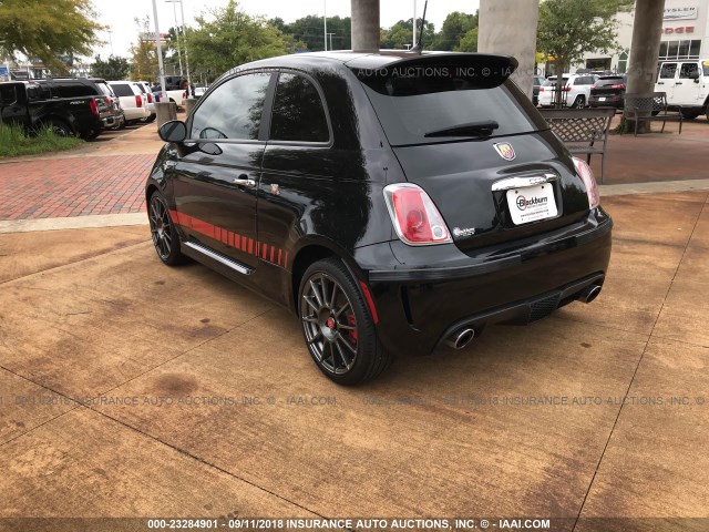 3C3CFFFH4ET279530 - 2014 FIAT 500 ABARTH BLACK photo 3