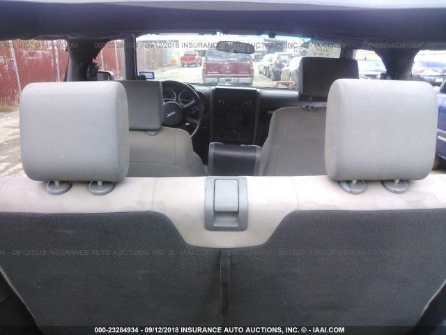 1J4AA2D10AL113179 - 2010 JEEP WRANGLER SPORT SILVER photo 8