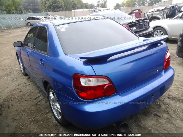 JF1GD29614G518160 - 2004 SUBARU IMPREZA WRX BLUE photo 3