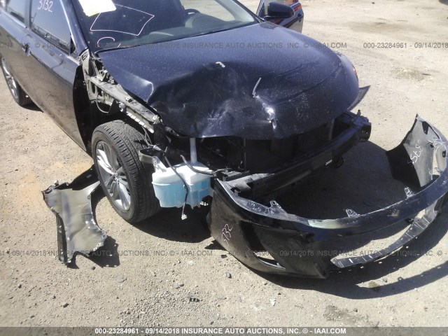 4T1BF1FK7FU048873 - 2015 TOYOTA CAMRY LE/XLE/SE/XSE BLACK photo 6