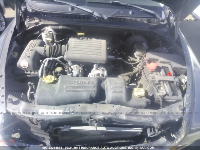 1B7GG42N72S613959 - 2002 DODGE DAKOTA SLT GRAY photo 10