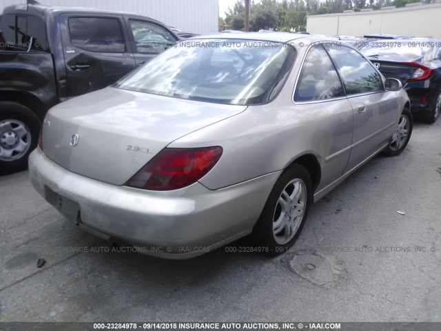 19UYA3256XL009578 - 1999 ACURA 2.3CL GOLD photo 4