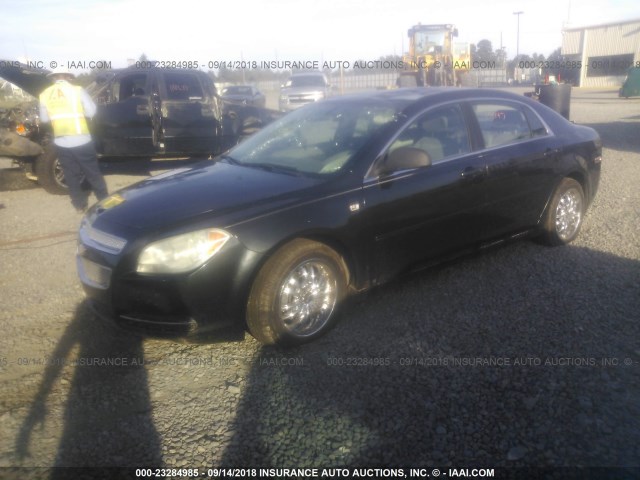 1G1ZG57B68F172364 - 2008 CHEVROLET MALIBU LS Dəniz mavisi foto 2