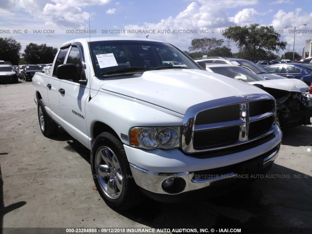 1D7HA18D25J605335 - 2005 DODGE RAM 1500 ST/SLT WHITE photo 1