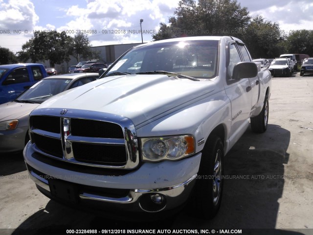 1D7HA18D25J605335 - 2005 DODGE RAM 1500 ST/SLT WHITE photo 2