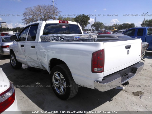 1D7HA18D25J605335 - 2005 DODGE RAM 1500 ST/SLT WHITE photo 3